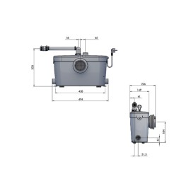 SFA SANIACCESS 3 Bomba Trituradora para vaso sanitário lavatório e chuveiro 220V SANIACCESS3BR SFA SANIACCESS 3 Bomba Trituradora para vaso sanitário lavatório e chuveiro 220V SANIACCESS3BR