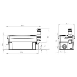 SFA SANISHOWER UP Bomba de evacuação para lavatório e chuveiro 220V D2UPBR SFA SANISHOWER UP Bomba de evacuação para lavatório e chuveiro 220V D2UPBR