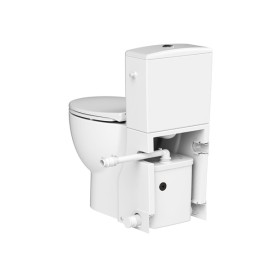 SFA SANIFLUSH Vaso Com Caixa acoplada e Bomba Trituradora Com Assento Softclose 220V SANIFLUSHBR SFA SANIFLUSH Vaso Com Caixa acoplada e Bomba Trituradora Com Assento Softclose 220V SANIFLUSHBR