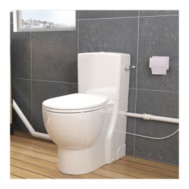 SFA SANIFLUSH Vaso Com Caixa acoplada e Bomba Trituradora Com Assento Softclose 220V SANIFLUSHBR SFA SANIFLUSH Vaso Com Caixa acoplada e Bomba Trituradora Com Assento Softclose 220V SANIFLUSHBR