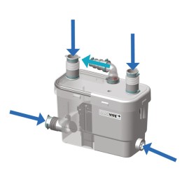 SFA SANIVITE Bomba elevatória de evacuação para pia de cozinha 220V SVUPBR SFA SANIVITE Bomba elevatória de evacuação para pia de cozinha 220V SVUPBR