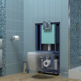 SFA SANIWALL Bomba Trituradora com suporte para instalação vaso suspenso drywall - 220V - WALLPROUPDBR SFA SANIWALL Bomba Trituradora com suporte para instalação vaso suspenso drywall - 220V - WALLPROUPDBR