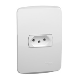 Conjunto Tomada 2P+T 10A 250V PL/BR Miluz S3B60340 Conjunto Tomada 2P+T 10A 250V PL/BR Miluz S3B60340