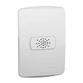 Conjunto Campainha Cigarra 127V 70DB 16VA Branca Miluz S3B66870 Conjunto Campainha Cigarra 127V 70DB 16VA Branca Miluz S3B66870