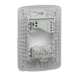 Conjunto 1Interruptor simples + 1Tomada 2P+T 10A 250V Miluz S3B69030 Conjunto 1Interruptor simples + 1Tomada 2P+T 10A 250V Miluz S3B69030