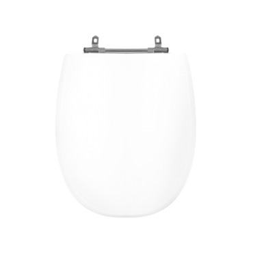 Assento para Vaso Sanitário Poliéster para Village (Deca) Aço (reb.Oculto) Branco Sedile