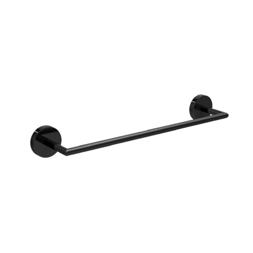 Porta Toalha Deca Disco 40 cm Black Noir  2040.BL.040.DSC.NO