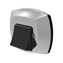 Acabamento Abs Cromado/Preto P/ Valvula Descarga Docol                       