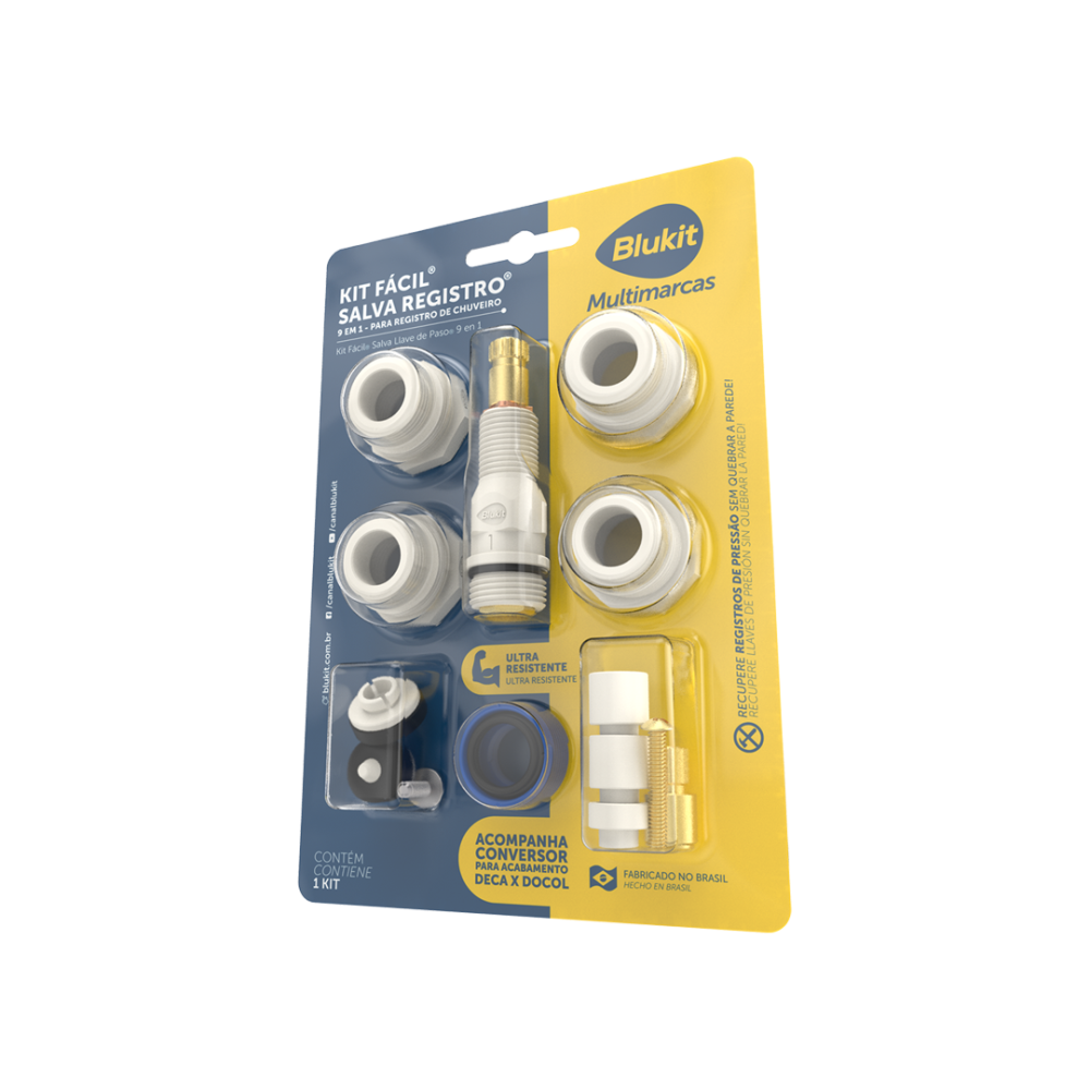 Kit Facil P/ Registro 9 Em 1" Pps                                            