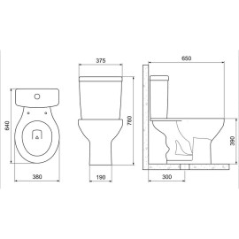 Caixa Para Acoplar 3/6 Litros P Azalea/Acesso/Eco/Saveiro 1555700015300