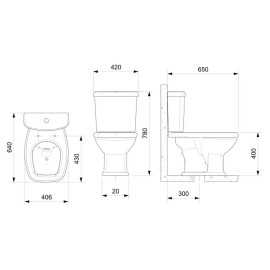 Caixa Para Acoplar 3/6 Litros Fit Plus 1665600015300