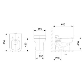 Kit De Bacia Convencional E Itens De Instalação Elite 1747270010300