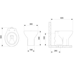 Kit De Bacia Convencional E Itens De Instalação Azálea 1917270011300
