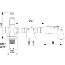 Ducha Higiênica Com Derivação Smart - N B50021CCRB