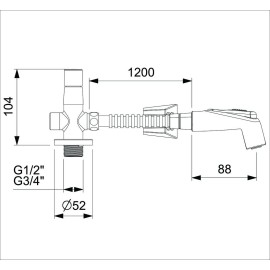 Ducha Higiênica Com Derivação Lix B5003F7CRB