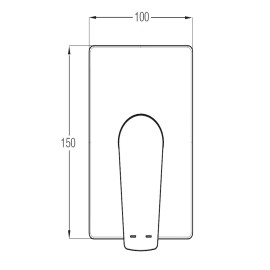 Acabamento Para Monocomando De Banheira Ou Chuveiro Noronha (Necessário Especificar A Base De Embutir Separadamente:B5007Cucr0) B5005CUCR0