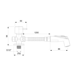 Ducha Higiênica Com Derivação Basic B5007C7CRB