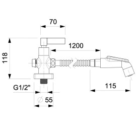 Ducha Higiênica Com Derivação Elite B5007C8CRB