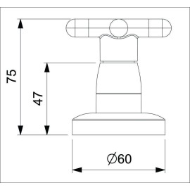 Acabamento De Registro Para Base Reforma De 1/2, 3/4 E 1" Cross B5015F6CR0