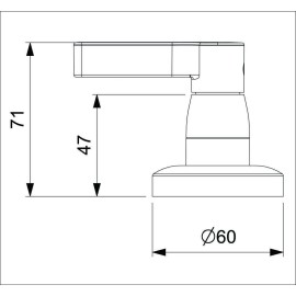 Acabamento De Registro Para Base Reforma De 1/2, 3/4 E 1" Lix B5015F7CR0