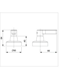 Acabamento De Registro Para Base Celite De 1/2, 3/4 E 1" Lix B5016F7CR0