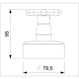 Acabamento De Registro Para Base Reforma De 1.1/4 E 1.1/2" Cross B5017F6CR0