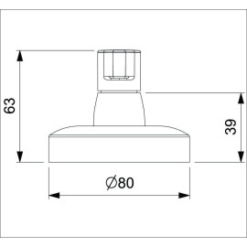 Acabamento De Registro Para Base Celite De 1.1/4 E 1.1/2" Lix B5018F7CR0