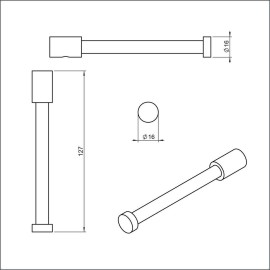 Papeleira Flow Preto Matte B5049F30R0
