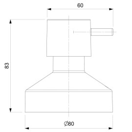 Acabamento De Registro Base Reforma 1.1/4 E 1.1/2 Basic Gold Matte B5050C7R1B