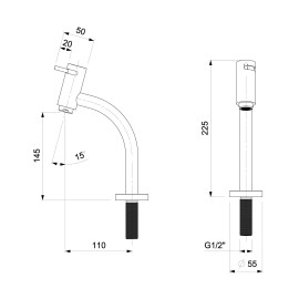 Torneira Para Lavatório Com Bica Baixa Basic B5056C7R1B