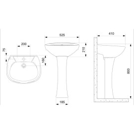 Coluna Para Lavatório Flamingo 1112000010100