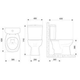 Kit De Bacia Com Caixa Acoplada E Itens De Instalação Thema 1257230010100