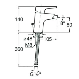 Monocomando para Bidê sem Ducha Atlas Cromado A5A6090C0C Roca