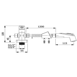 Ducha Higiênica Com Derivação Insignia Cromado A5A783AC0C Roca