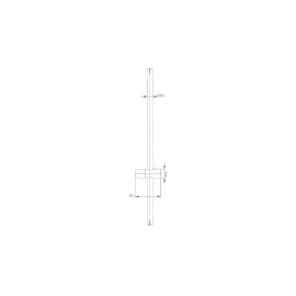 Barra Deslizante Cromada 700 Mm Suporte Ducha Manual A5B0205C0C Roca