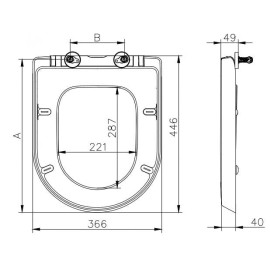 Assento Termofixo Quick Release com Queda Amortecida Nexo Branco A80164A004 Roca