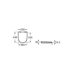 Assento Termofixo com Queda Amortecida Ona Branco A801E12002 Roca