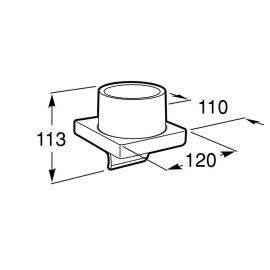 Dispenser Sabonete Líquido Tempo Cromado A817372001 Roca