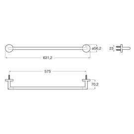 Toalheiro Barra 600 Mm Hotels Round A817574C40