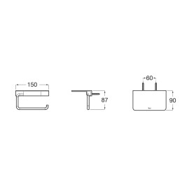 Papeleira Com Suporte Hotels Round A817581C40