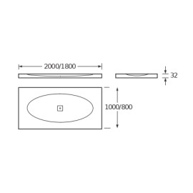 Piso Box 2000X1000mm Baia Armani Greige AP5107D03E801R30 Roca
