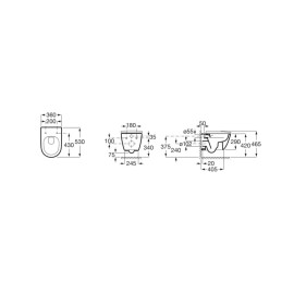 Bacia Suspensa Ona Branca B346687000 Roca