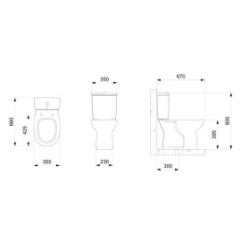Kit Bacia Com Caixa acoplado Completo Debba Round Branco Brilhante C329723002 Roca