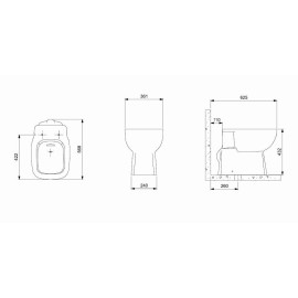 Kit Bacia Convencional Completo Assento Pp Debba Confort Branco Brilhante C329727016 Roca