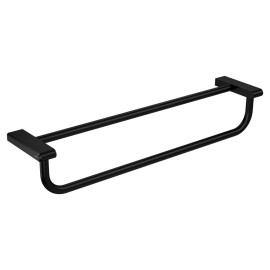 Porta Toalha Barra Dupla 60cm Deca You Black Matte 2042.BL104.060.MT