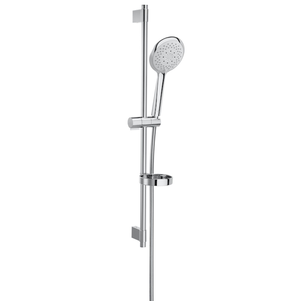 Ducha Manual 130 mm 4 Funçoes Com Barra Deslizante Sensum Round Cromado A5B1407C0C Roca