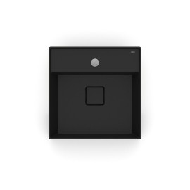 Cuba Semi Encaixe 400X400mm Com Mesa T10 Terra Black Matte A32722P080 Roca