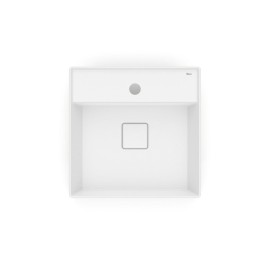 Cuba Semi Encaixe 400X400mm Com Mesa T10 Terra Branco Matte A32722P620 Roca