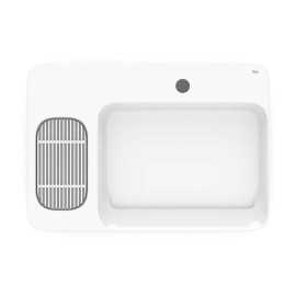 Cuba Apoio com Válvula Oculta 7/8" 600X420 Infinity Branco Brilhante A327273000 Roca