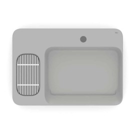 Cuba Apoio com Válvula Oculta 7/8" 600X420mm Infinity Stone A327273078 Roca